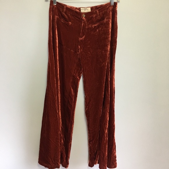 ❌SOLD❌ Free People Extreme Wide Leg Velvet Pants - Picture 5 of 6
